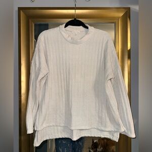 Heart Hips Cream Cowl Neck Sweater